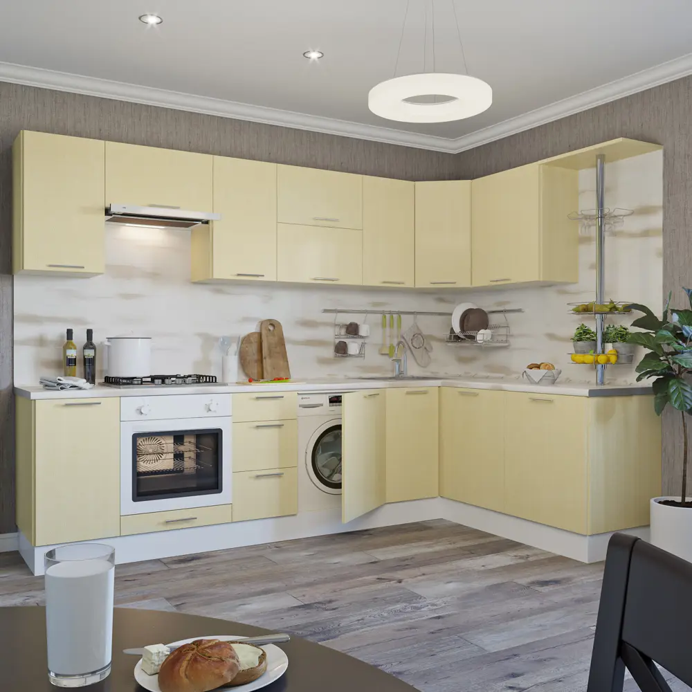 Дверь для шкафа Delinia «Лён рогожка» 45x92 см, ЛДСП, цвет бежевый STLM-2018300 - Вид №2