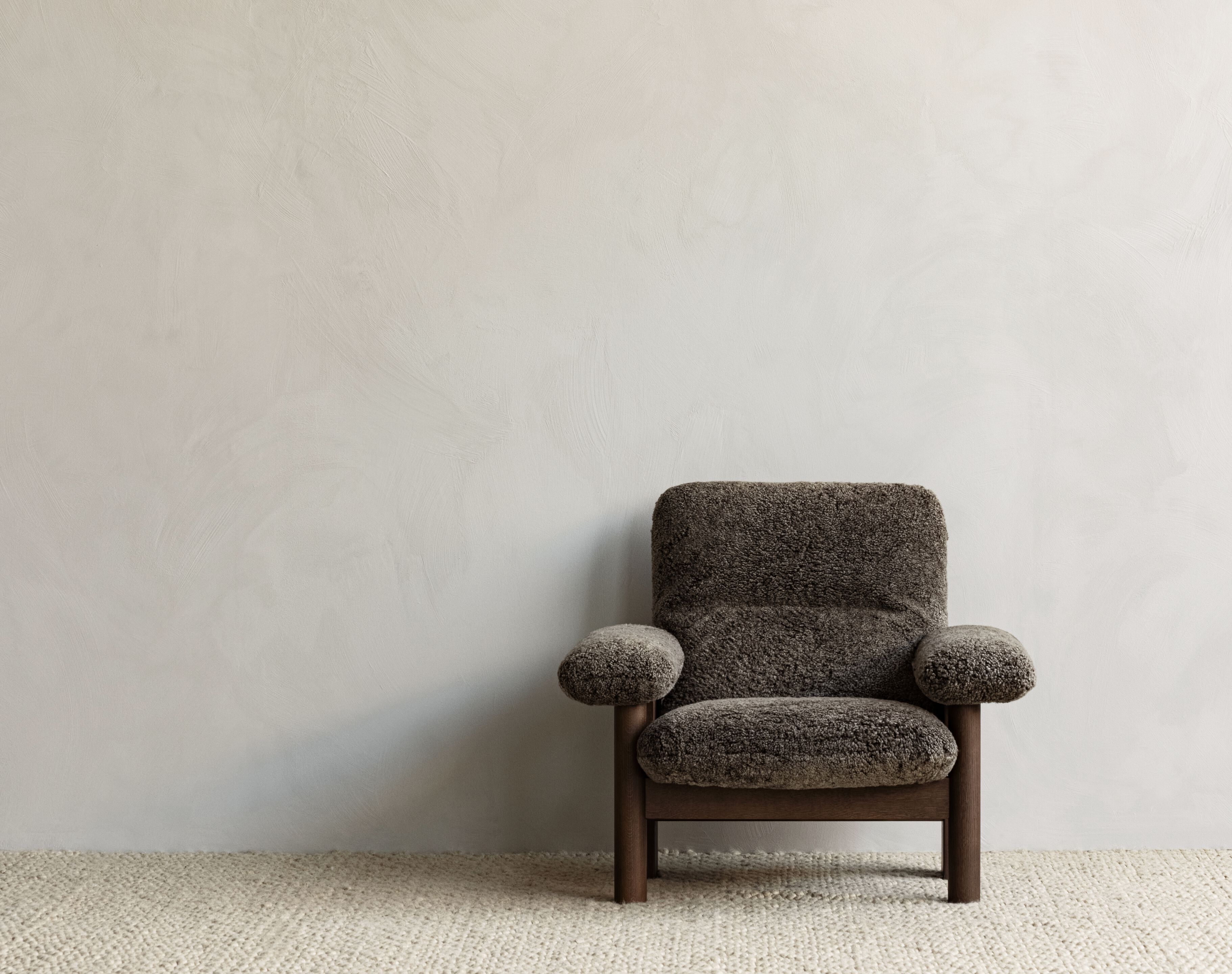 Кресло из овечьей шерсти с подлокотниками Audo Copenhagen Бразилиа ARCH-00127907 - Вид №7