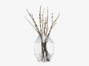 Выдувная стеклянная ваза-H37cm