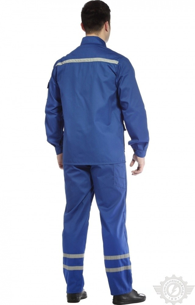 65535 Костюм "Эксперт-2" с СВП василек  Летняя спецодежда  размер 52-54/182-188  - Вид №12