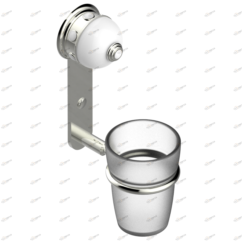 U1S-536 Стакан настенный для зубных щёток Thg-paris Sully Покрытие PVD матовый никель U1S-536 CAT.F