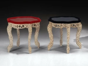 Mirabili Журнальный столик из дерева и стекла Mirabili arte d'abitare