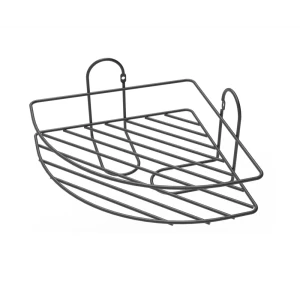 Полка для ванной Lemer Nil одноярусная 23x23 см металл цвет графит