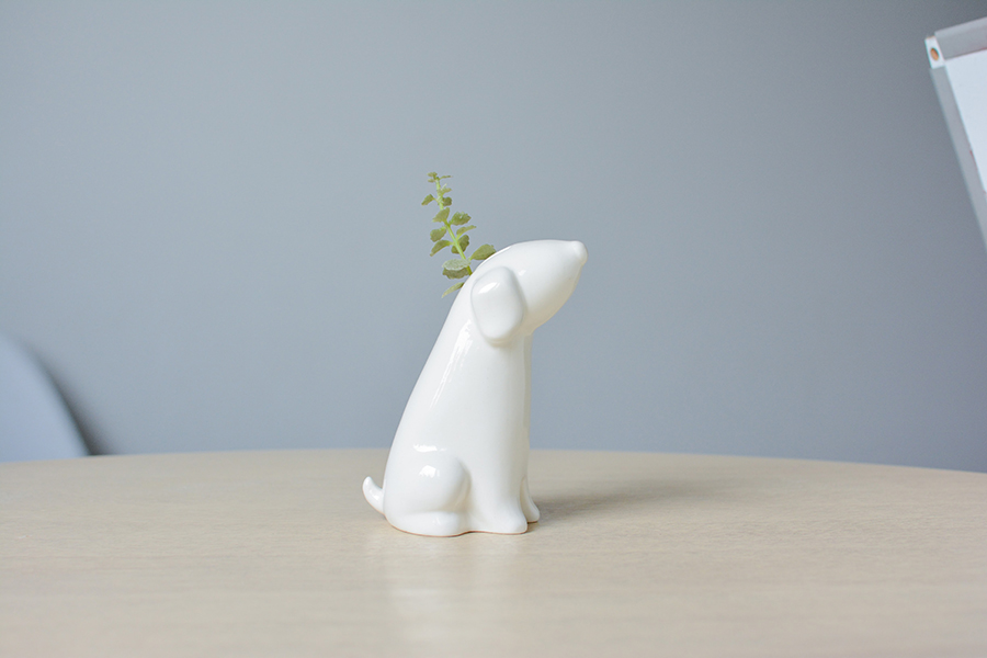 Ваза белая собачка "Бобик" ЭКОЧЕЛОВЕКИ - 00-3871311 Белый  - Вид №8