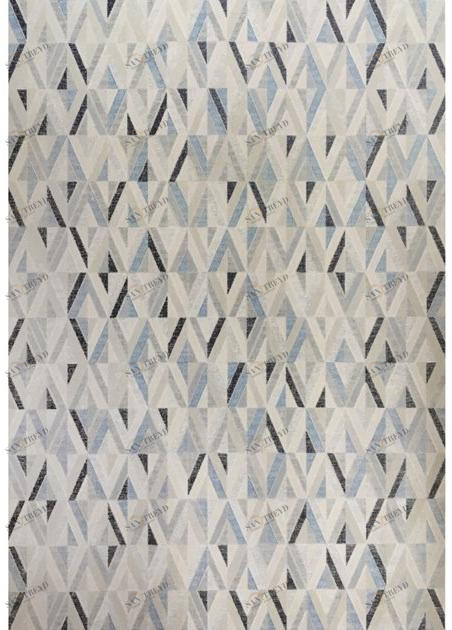 De Dimora Прямоугольный коврик из вискозы с геометрическими мотивами Atmosphere sun-id-1398046