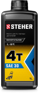 91163952 Масло минеральное для 4-тактных двигателей 4Т-30 1 л 76011-1 STLM-0505537 STEHER