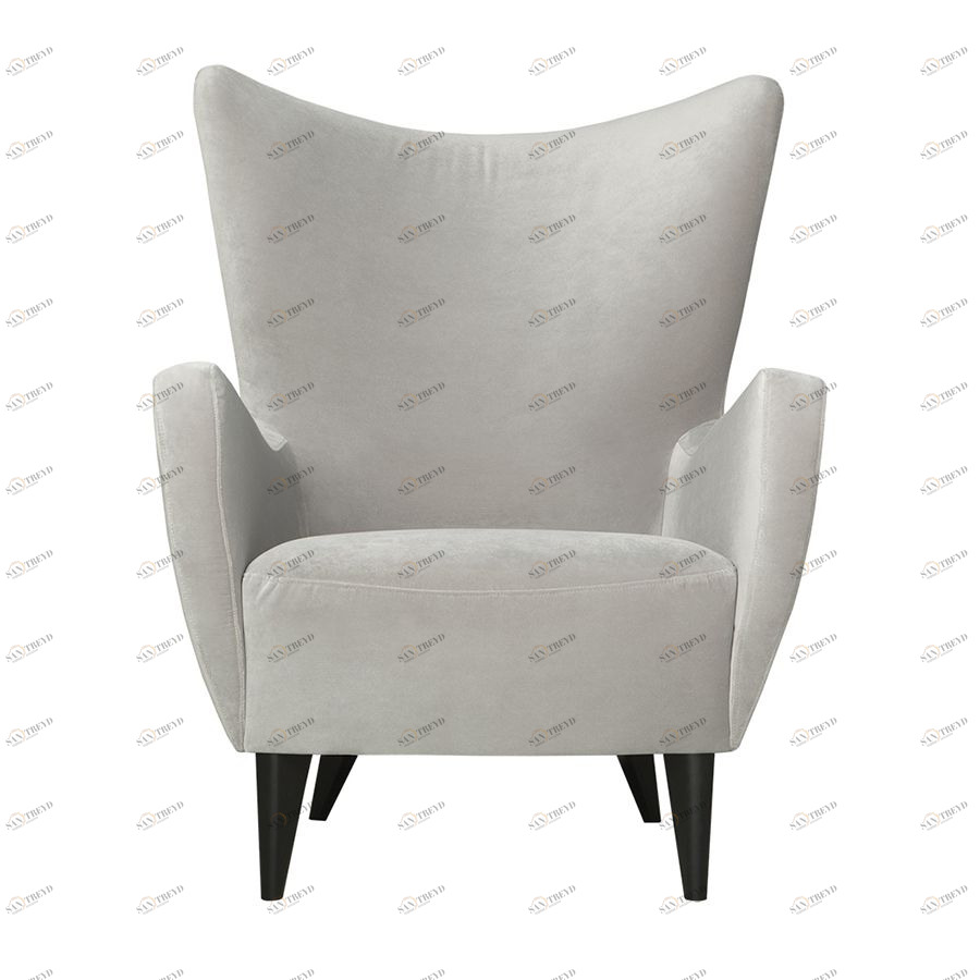 Кресло ELSA, светло-серое с черными ножками Sits S1167