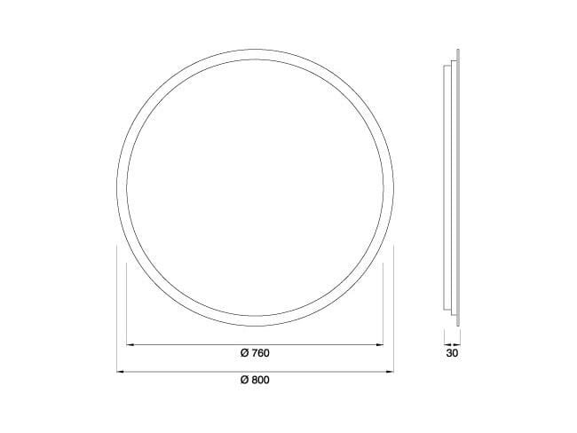 Настенное круглое зеркало с рамкой CEADESIGN зеркала ARCH-00049546 - Вид №2