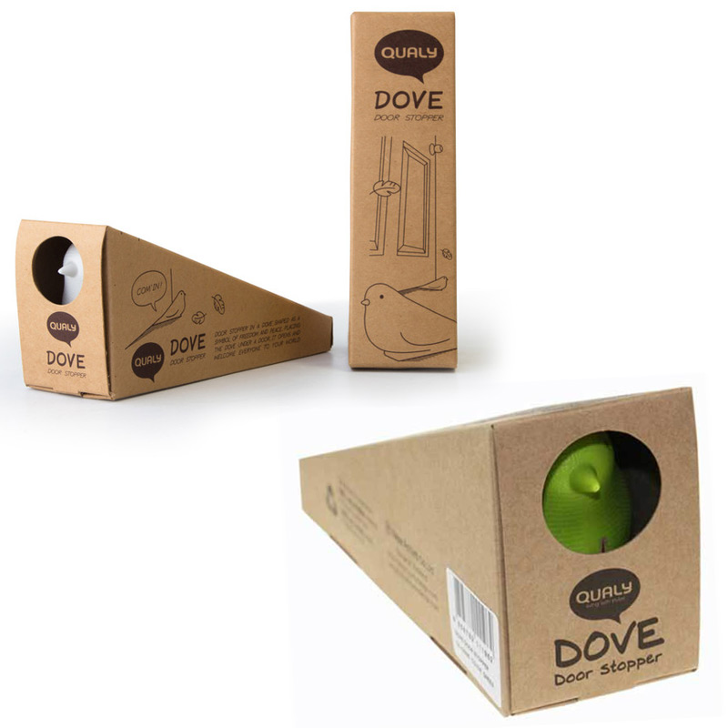 Подпорка для двери белая Dove QUALY  00-3880695 Белый  - Вид №4