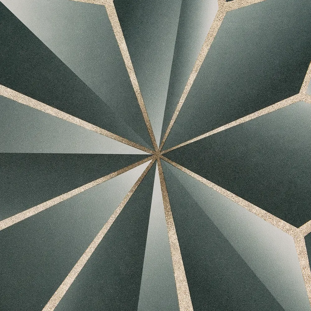 Обои флизелиновые Ateliero Kaleidos зеленые 1.06 м AT88187-05 Kaleidoscope STLM-2139646 - Вид №1