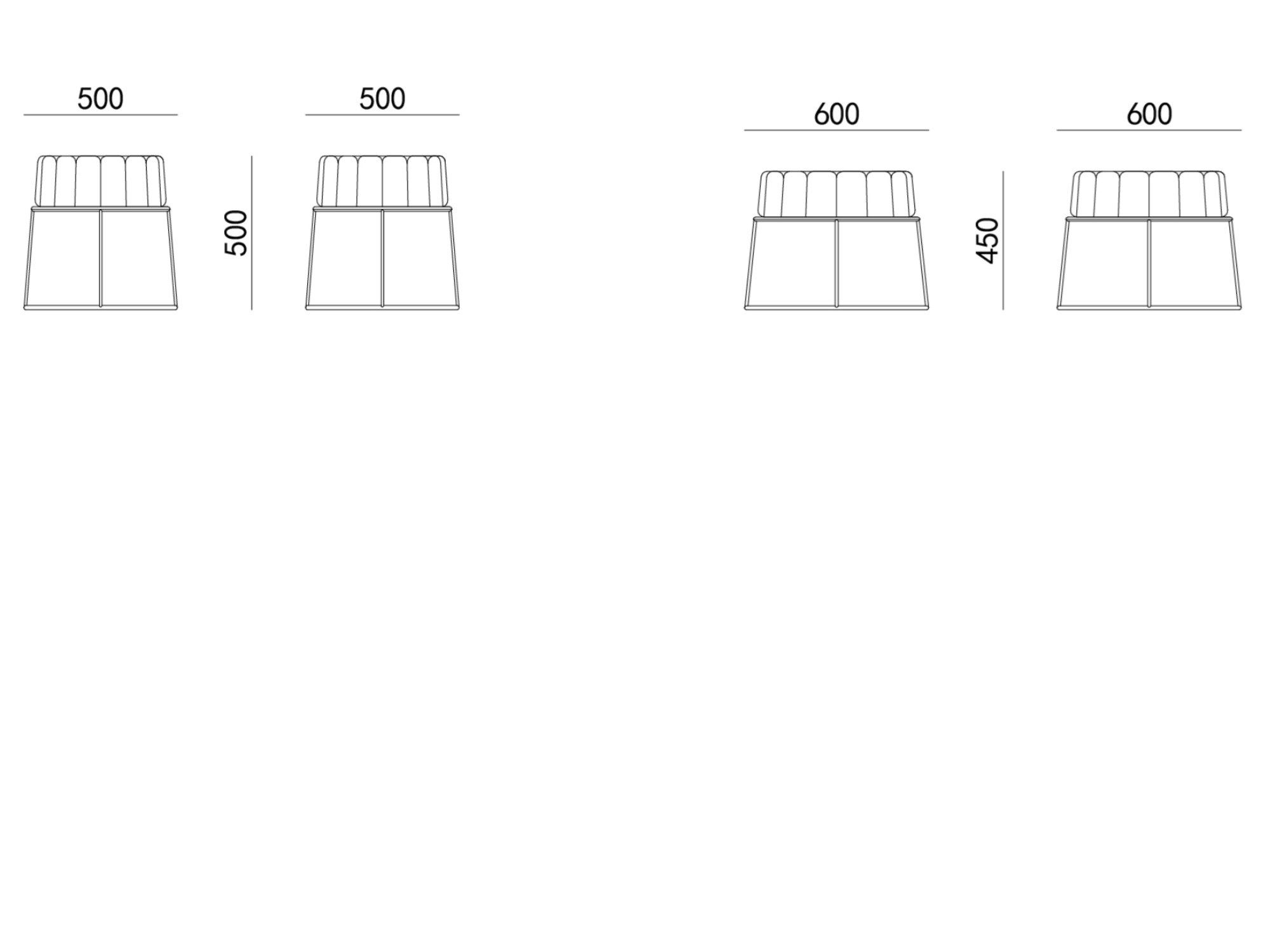Низкая ткань мягкий стул HC28 maison PULO ARCH-00035024 - Вид №2