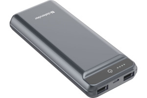 16125335 Внешний аккумулятор ExtraLife 15000F 2USB, 15000mAh, 2.1A 83668 Defender