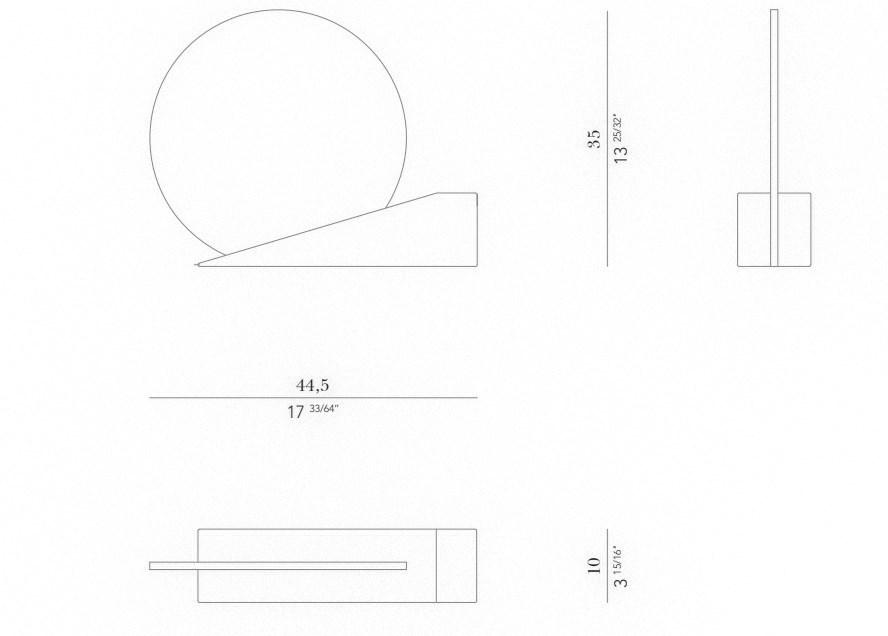 ROSSATO ARREDAMENTI Круглое настольное зеркало из мрамора Home sun-id-1447052 - Вид №4