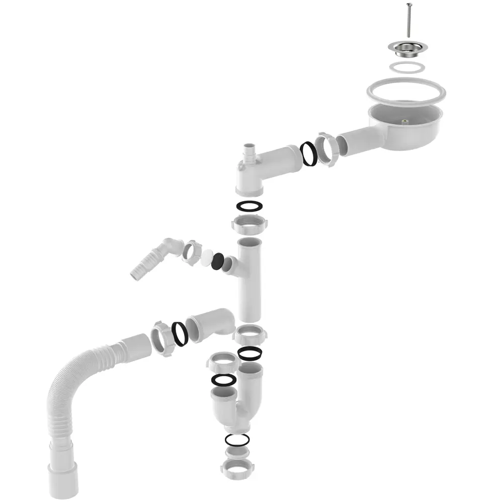 Сифон для раковины Акватер 50 мм полипропилен STLM-2091295 - Вид №1