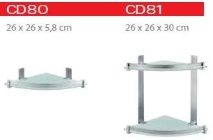 GEDY Полка для ванной из закаленного стекла sun-id-1493381 - Вид №3
