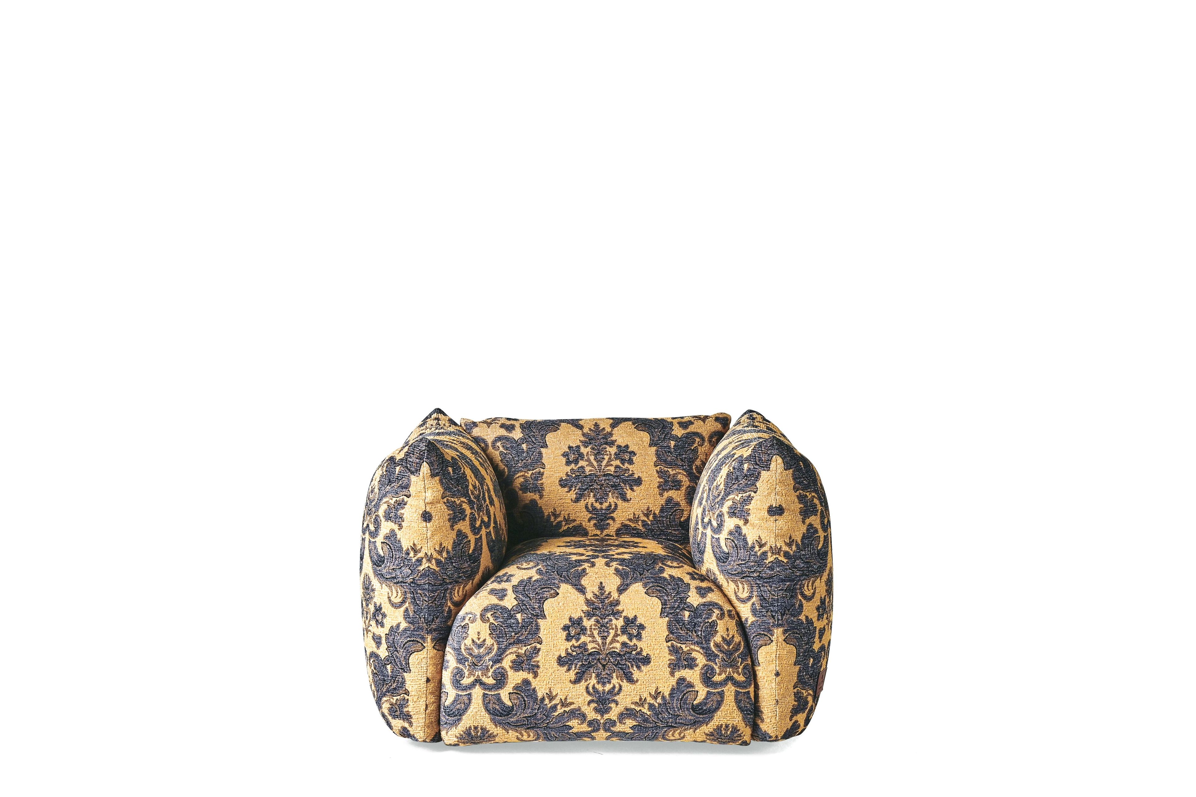 Тканевое кресло с подлокотниками ETRO Home Interiors Cushy ARCH-00085449 - Вид №18