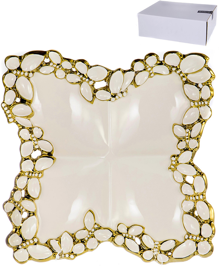 91000113 Блюдо сервировочное 249584 29x29 см фарфор цвет разноцветный Home Art Butterfly STLM-0432854 BALSFORD