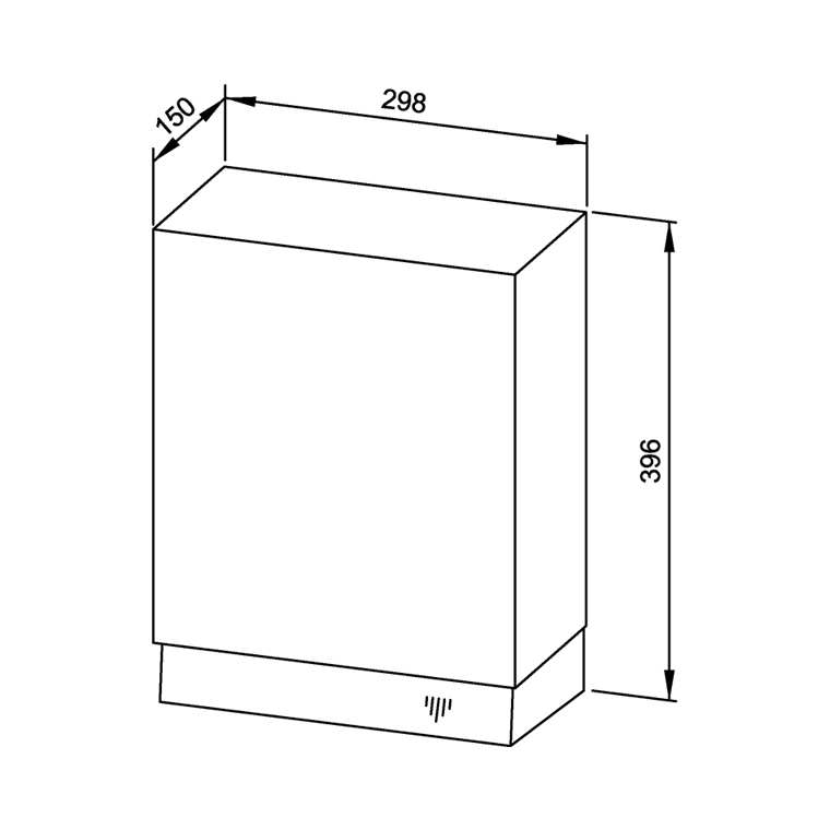 731010 Сушилка для рук с горячим воздухом WP1100 WAGNER_EWAR A-LINE Wagner Ewar  - Вид №1