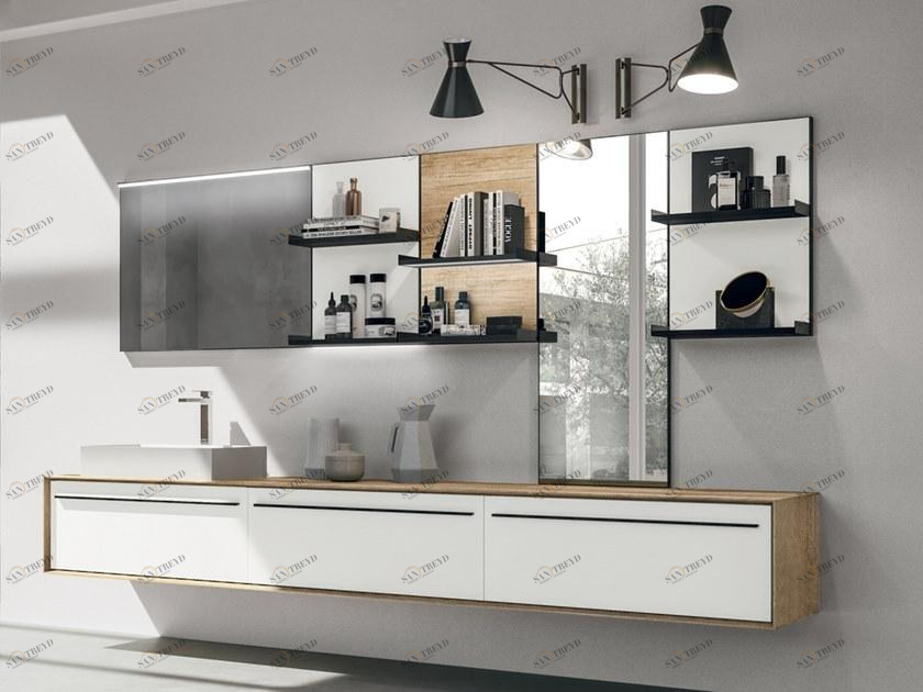 Gruppo Geromin Подвесной деревянный туалетный столик с ящиками Suite sun-id-1462251