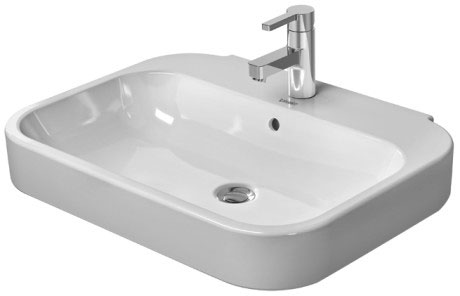 2316650030 Подвесная раковина настенная овальная Duravit Happy D.2 - Вид №1