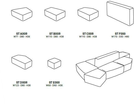True Design Модульный секционный диван Stone sun-id-1451448 - Вид №5