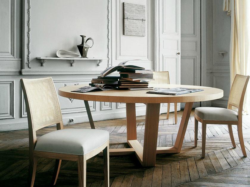 Maxalto Круглый деревянный стол с ленивой сьюзан Xilos sun-id-1379136 - Вид №1