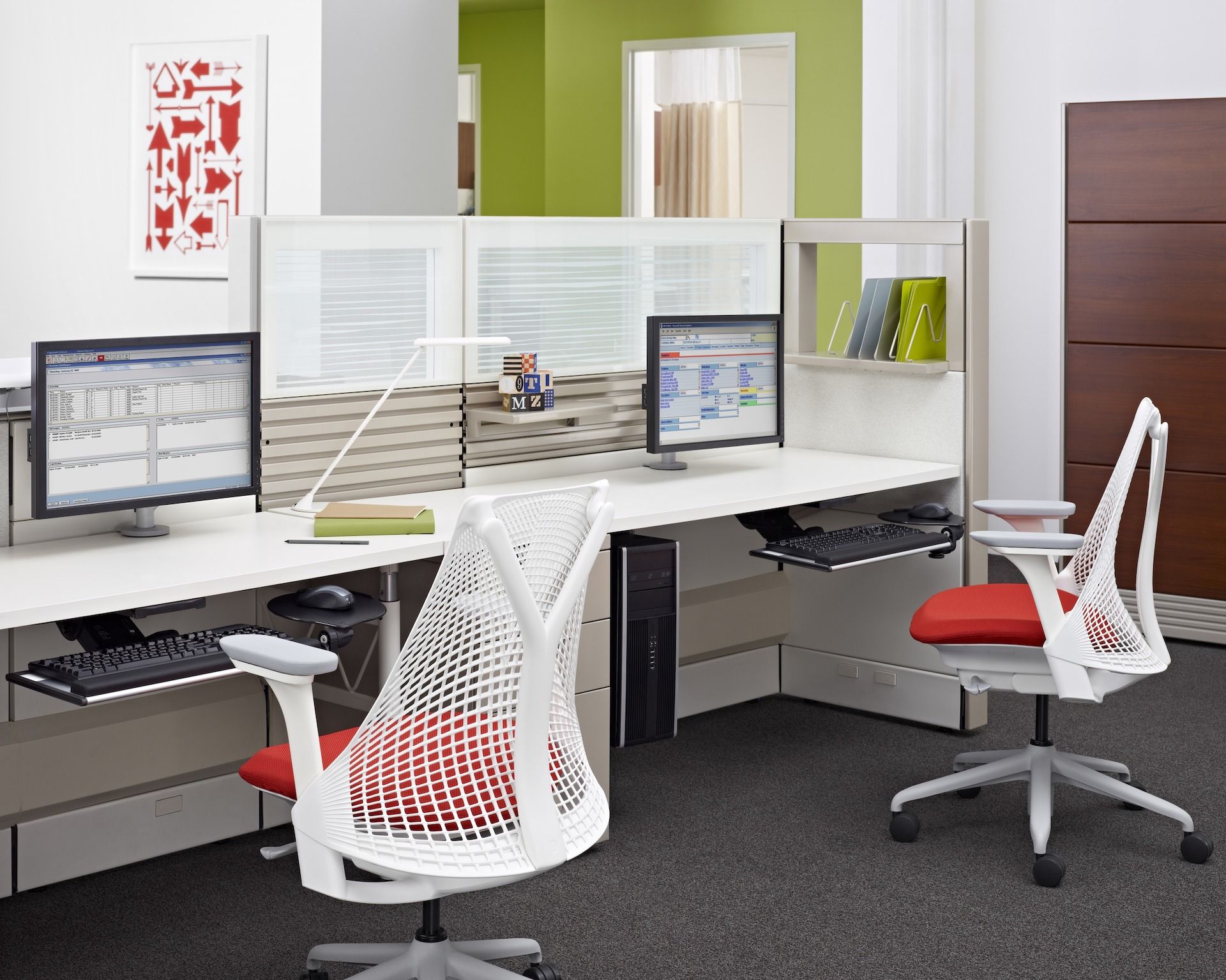 5 спиц подлокотник поворотный операционный офисный стул Herman Miller Sayl ARCH-00001394 - Вид №8