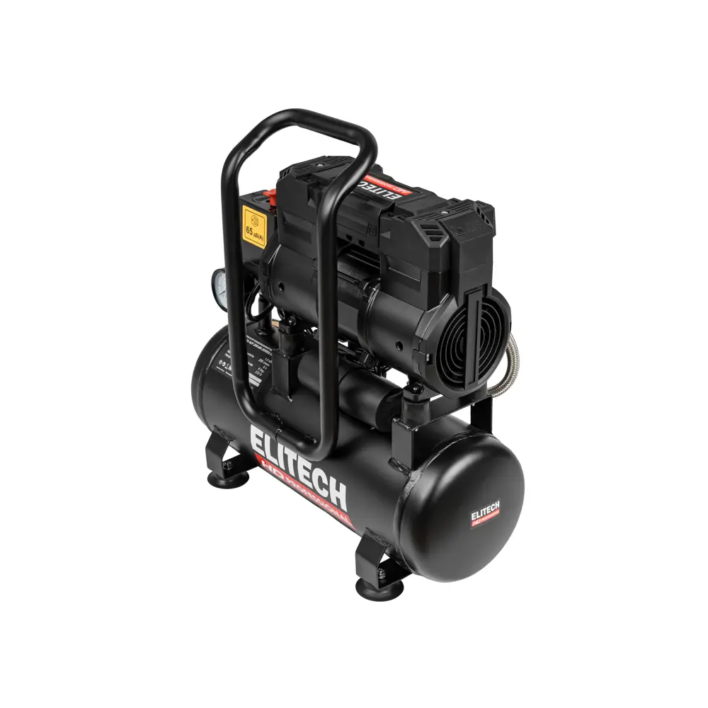 Компрессор сетевой поршневой безмасляный Elitech HD ACF 200-8S, 8 л 200 л/мин STLM-2167427 - Вид №7