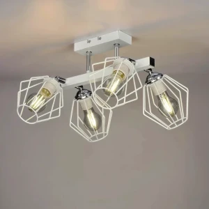 Люстра потолочная Дрим РС21514 4 лампы 12 м² цвет белый