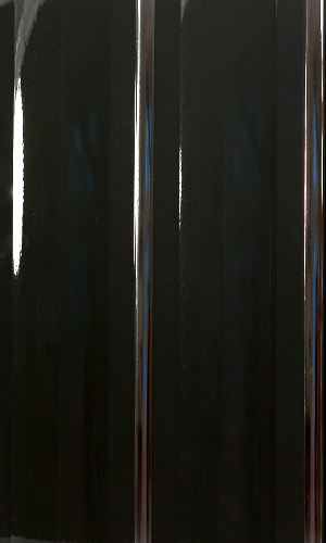 Панель ПВХ черная хром софитто "2" фигурная 200мм DEKOR PANEL DP157