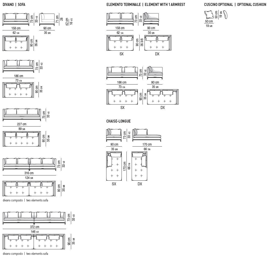 Ткань диван Minotti Andersen System ARCH-00123374 - Вид №7