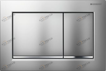 115.080.KN.1 смывная клавиша OMEGA30 (хром мат, глянц, хром мат) Santreyd 