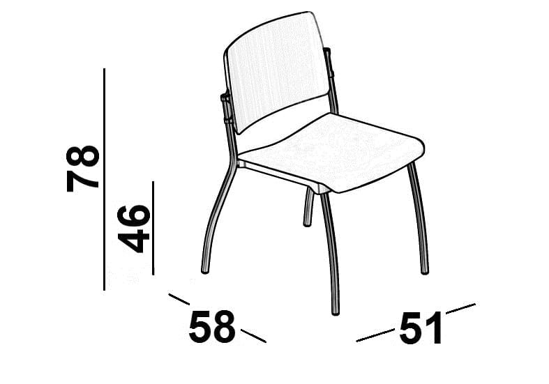 Мягкий штабелируемый стул Luxy Essential ARCH-00043081 - Вид №4