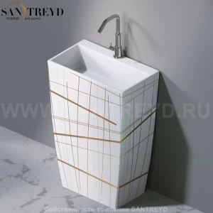 L115415G Напольная раковина стоящая прямоугольная A. e T. Italia Tower