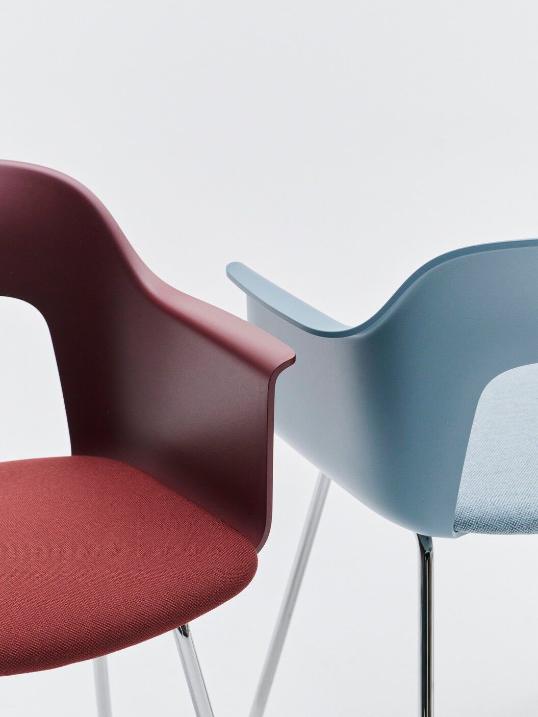 Полипропиленовый стул с подлокотниками с открытой спинкой Hay макет ARCH-00062765 - Вид №41