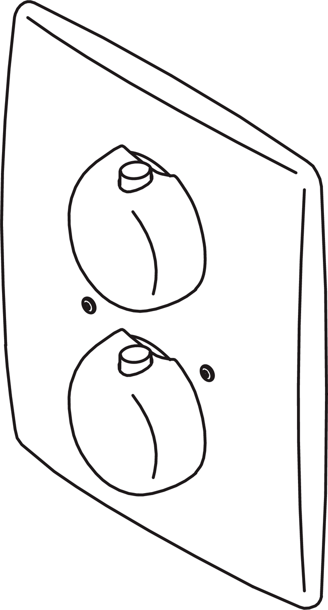 Oras 7188 Панель смесителя для ванны и душа 7188 Optima Хром  - Вид №2