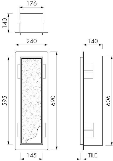 ESS Easy Drain Мусорный ящик / держатель для бумаги T-roll Tcl-11 - Вид №6