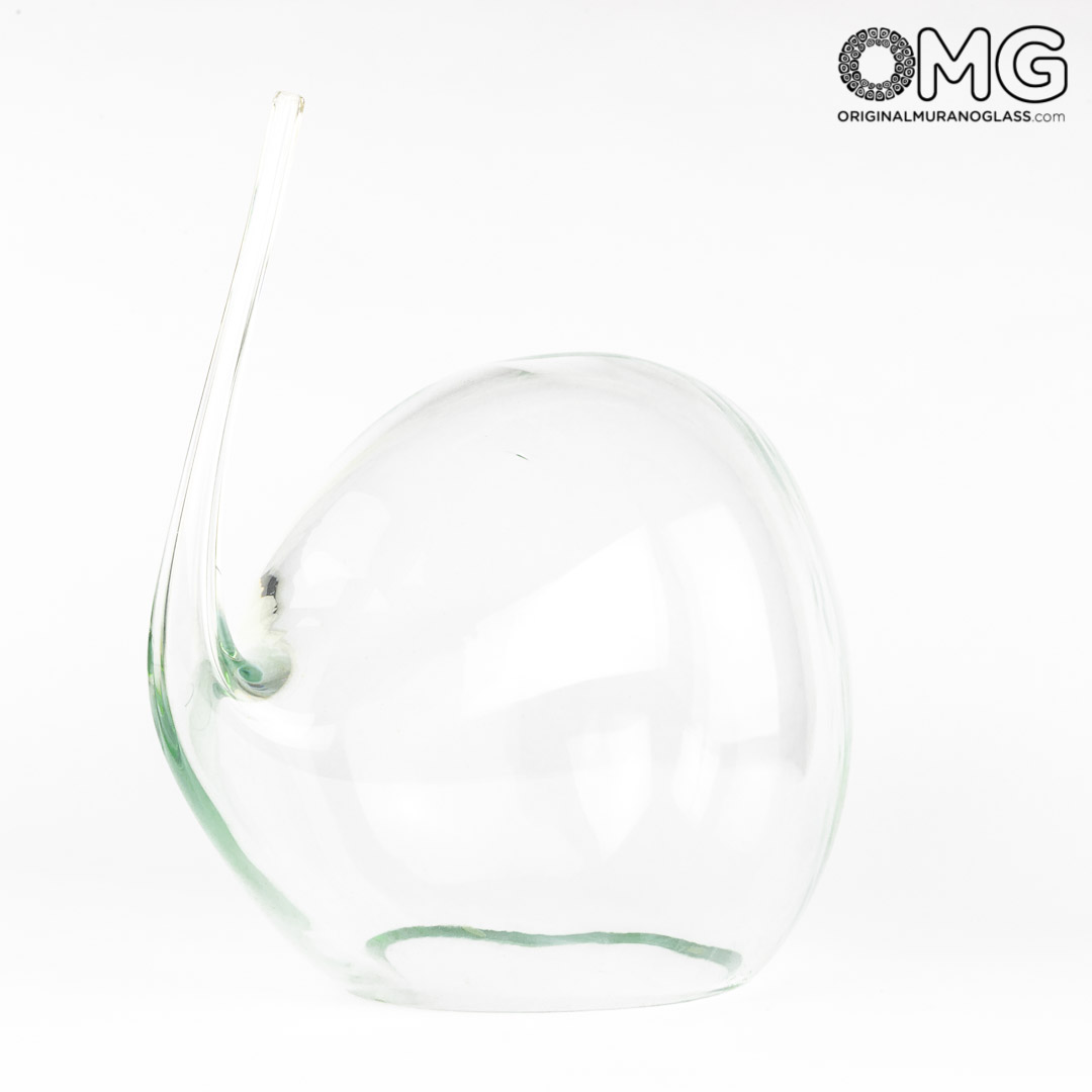 3556 ORIGINALMURANOGLASS Скульптура Хрустальный слон - автор Pino Signoretto - муранское стекло OMG 42 см  - Вид №1