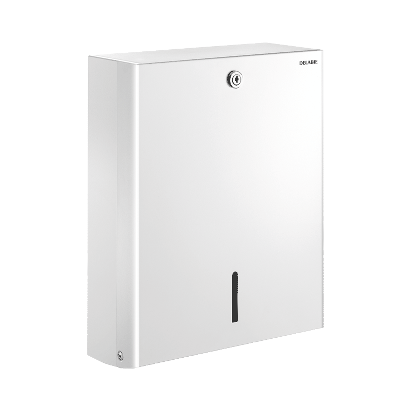 510601W Настенный диспенсер бумажных полотенец на 500 листов DELABIE 