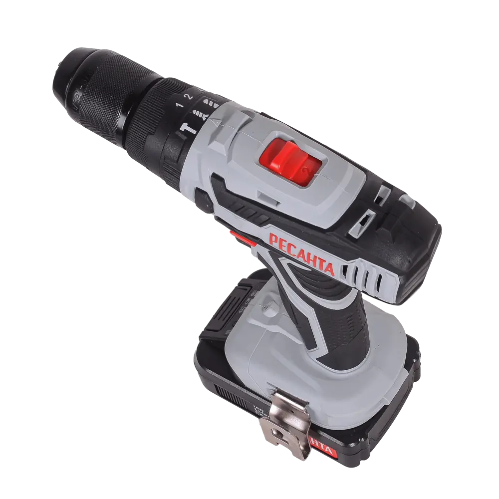 Дрель-шуруповерт аккумуляторная Ресанта ДА-18-2ЛК-У, 18 В Li-Ion 2 Ач STLM-2155037 - Вид №6
