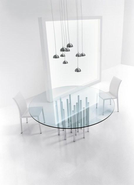 Bonaldo Стол из стали и стекла sun-id-1455904 - Вид №1