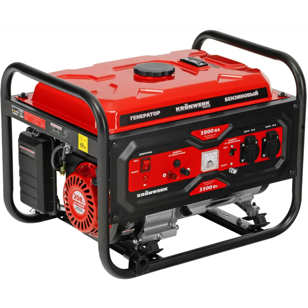 Бензогенератор KRONWERK LK-3800R 3.8 кВт - надежный источник энергии 89386579 STLM-1457848