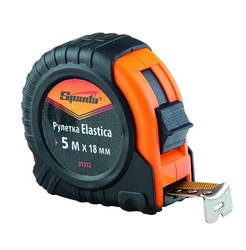 Рулетка Elastica 5мх18мм обрезиненный корпус Sparta 8218 - Вид №2