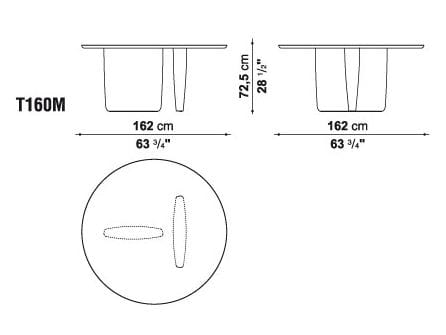 Мраморный стол B&B Italia Тоби-Иши ARCH-00141166 - Вид №4