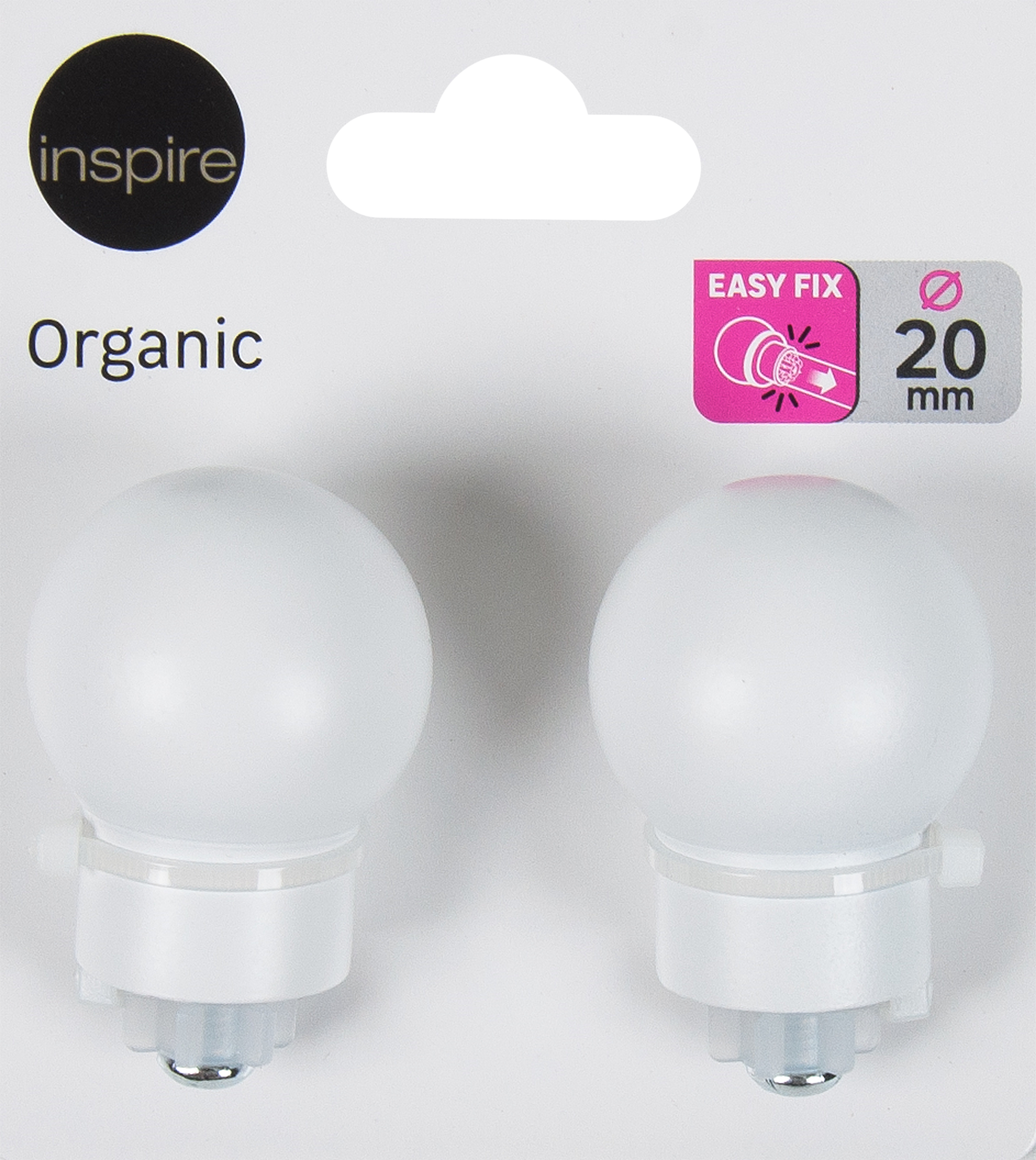 INSPIRE Наконечники Шар для карнизов - белые матовые 6 см 82549380 STLM-0029544 - Вид №2