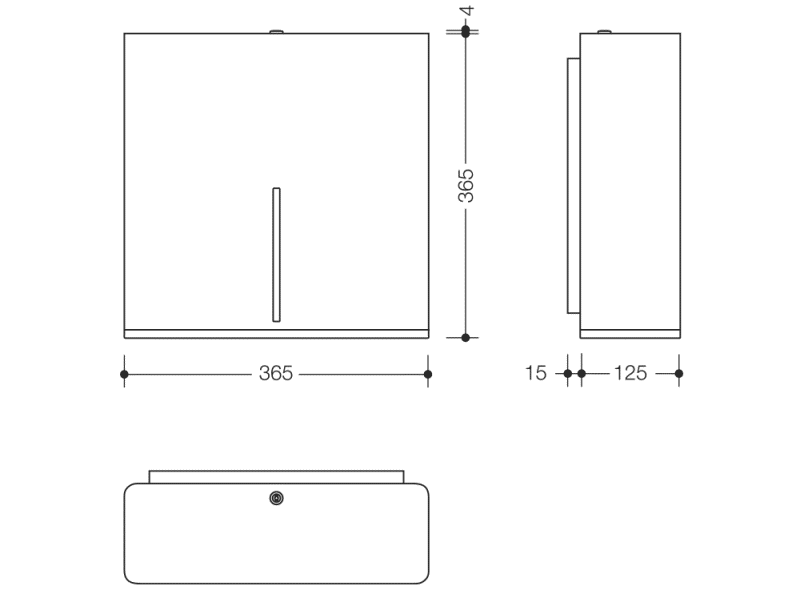 805.06.555 Сенсорный электронный диспенсер для бумажных рулонов HEWI Berührungslose Spender  - Вид №3