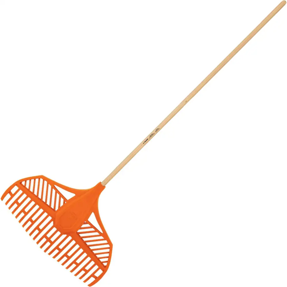 Грабли веерные Truper с полипропиленовыми зубьями и деревянным черенком 82999506