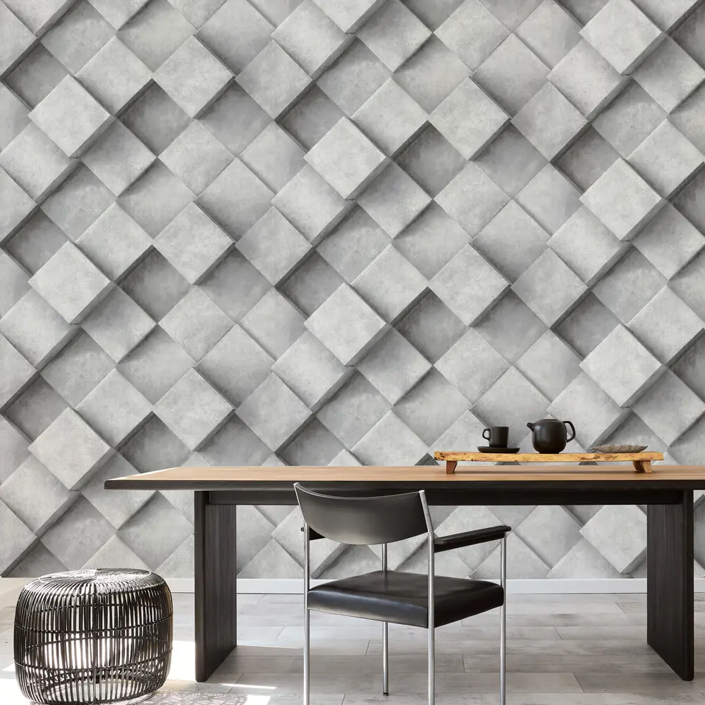 Обои флизелиновые Аспект Ру 3D Плита серые 1.06 м 70504-41АСП 3DПЛИТА STLM-2013272 - Вид №2