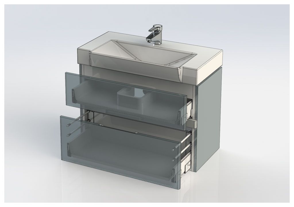 Тумба с раковиной Aquanet Виго 80 белый 0018340500170591 - Вид №8