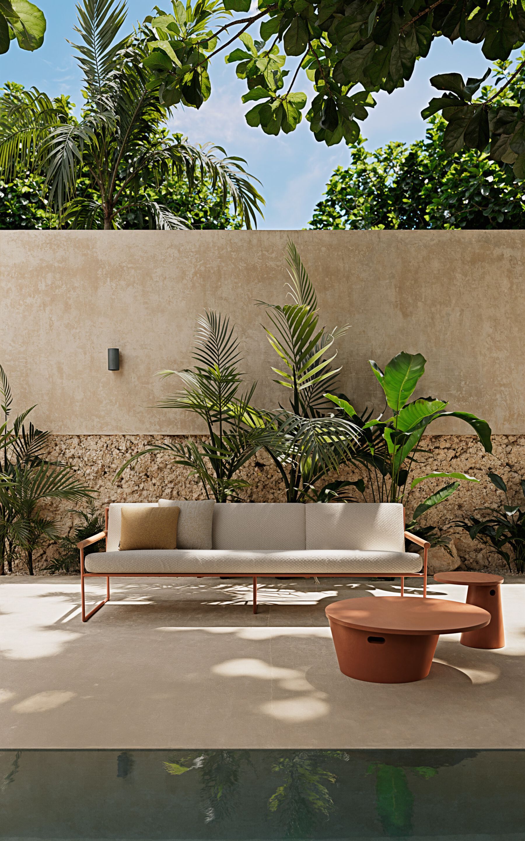 Круглый низкий садовый столик Atmosphera Тотем ARCH-00010430